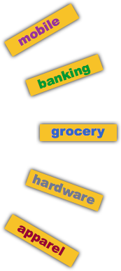 The Future of the Retail Store: mobile banking grocery hardware housewares apparel clothier