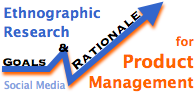 Ethnographic Research for Product Management with social media goals & rationale