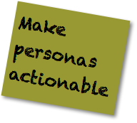 Social Media Strategy Good Practices: Make personals actionable