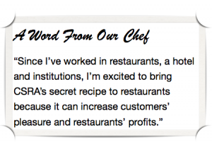 Experiential social media for restaurants bars & cafes: Chef's quote