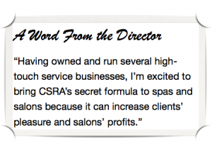 Director's quote: experiential social media for salons and spas #value #proposition