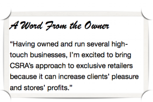 Experiential Social Media for Luxury Retailers: Owner quote
